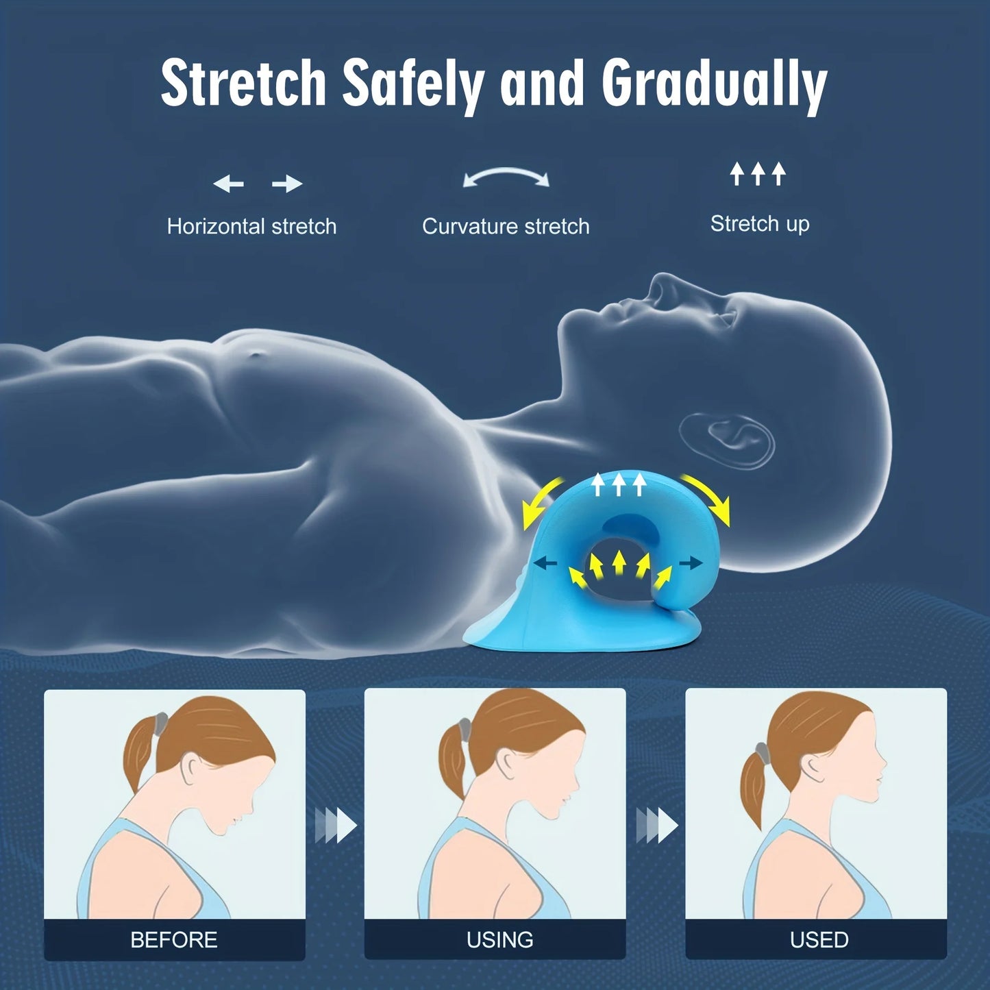 U Shaped Cervical Spine Massage Pillow