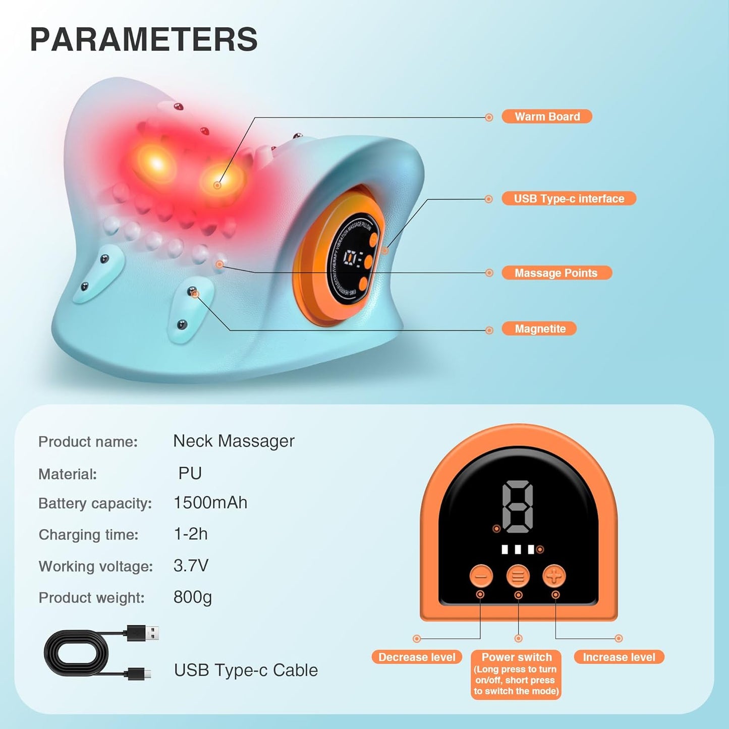 Electric Cervical  Neck Stretcher Massager