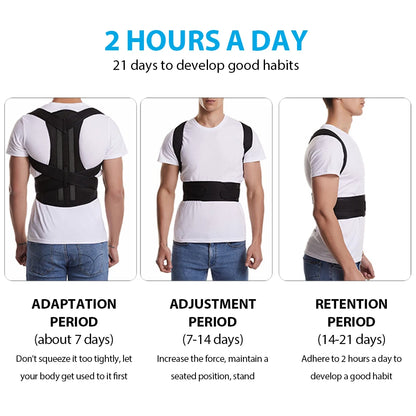 Adjustable  Back Brace Posture Corrector for Women & Men
