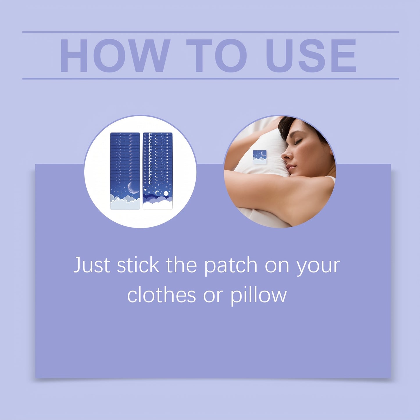 Magnesium Night Patch Deep Moisturizing Night Care Patch. Contains lavender extract and other ingredients, easy to operate