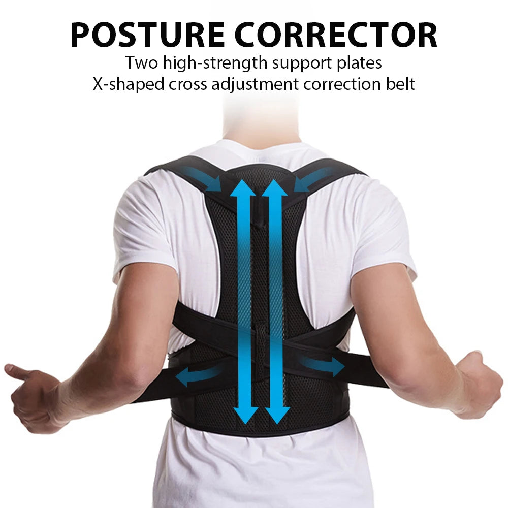 Adjustable  Back Brace Posture Corrector for Women & Men