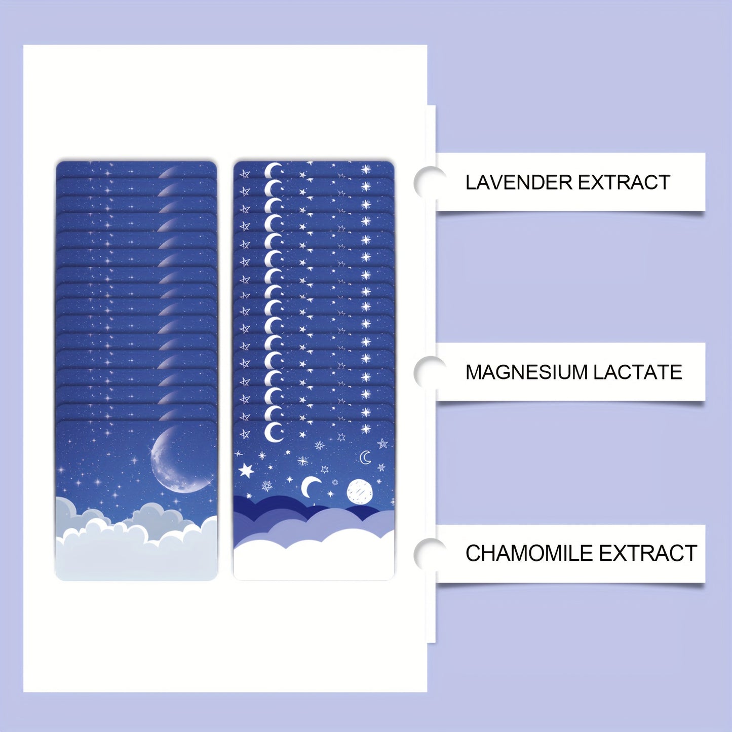 Magnesium Night Patch Deep Moisturizing Night Care Patch. Contains lavender extract and other ingredients, easy to operate